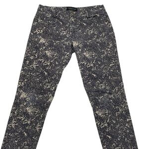 Peruvian Connection Jeans Women's 2 Brown Printed Skinny Ankle